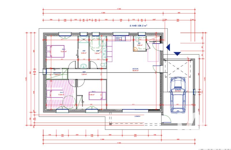 Maison - 120 m² - 5 pièces