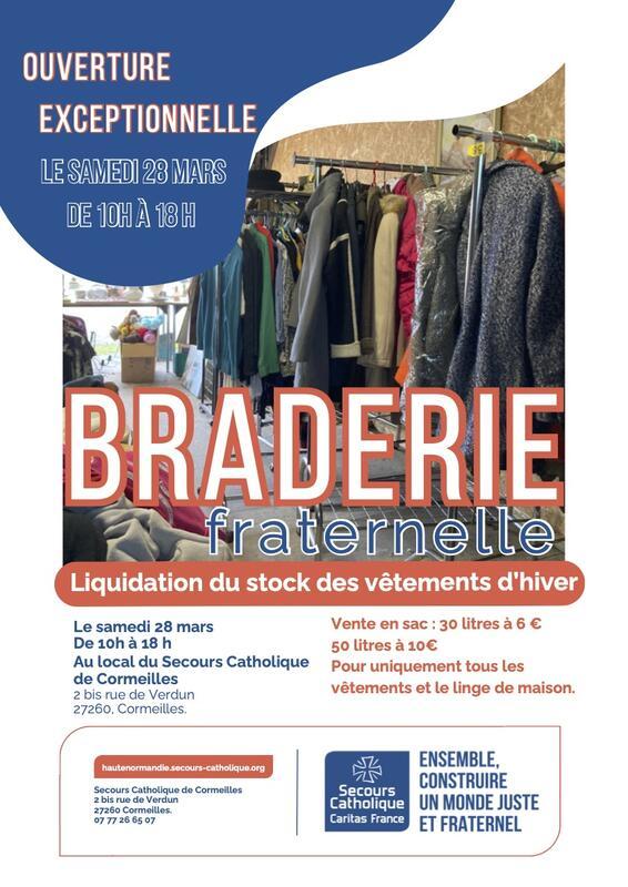 Braderie des vêtements d’hiver