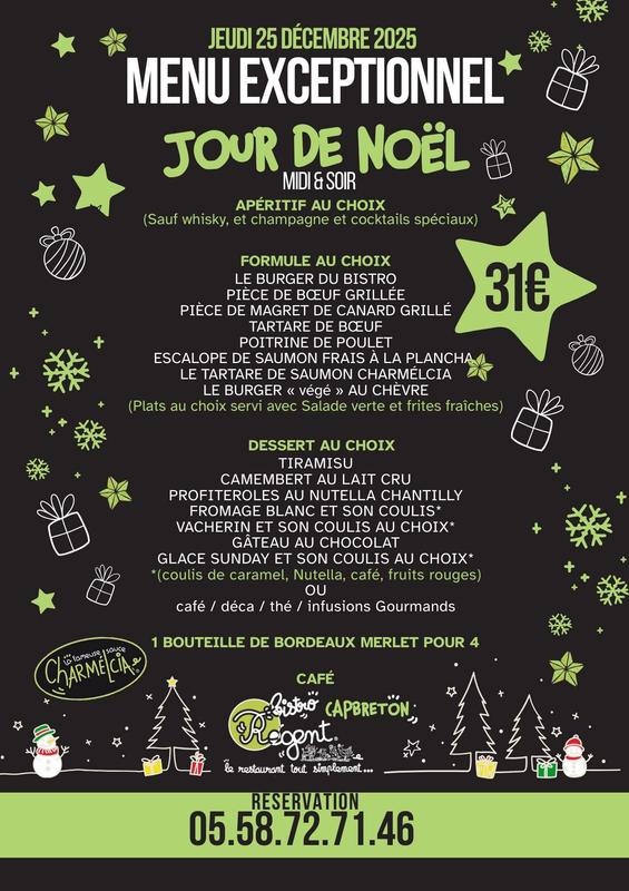 Repas de Noël au Bistrot Régent