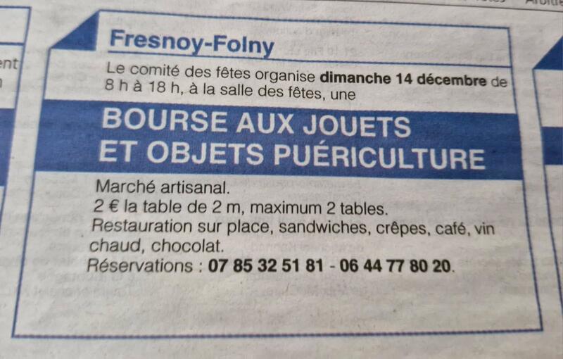 Bourse aux jouets - puériculture
