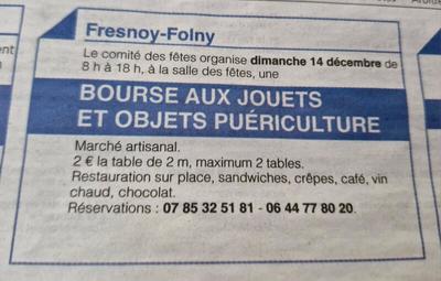 Bourse aux jouets - puériculture