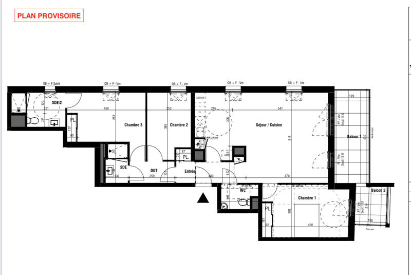 Appartement - 91 m² - 4 pièces