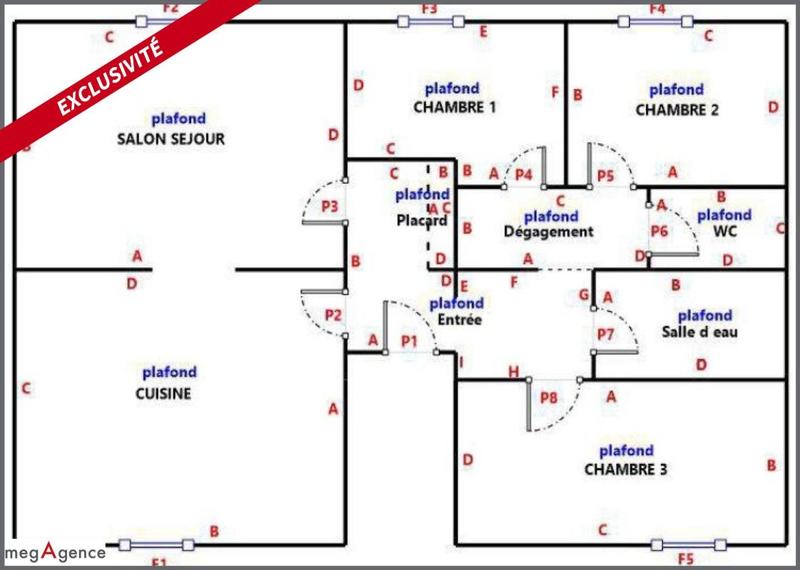 Appartement - 85 m² - 4 pièces