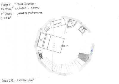 Maison - 40 m² - 2 pièces