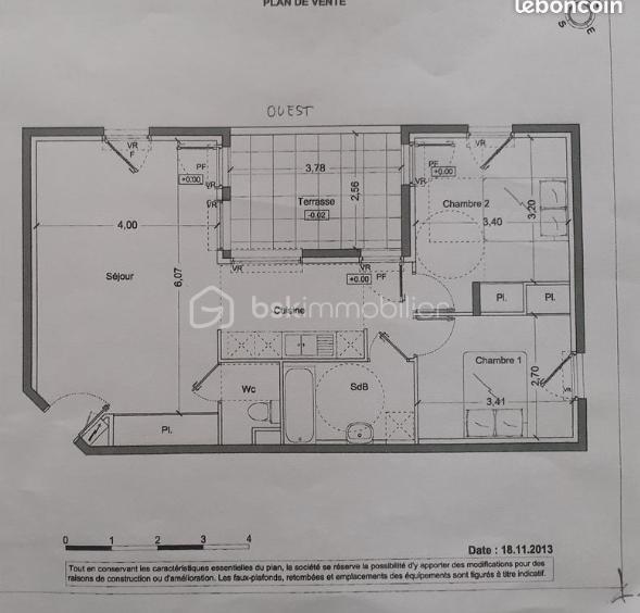 Appartement - 65 m² - 3 pièces