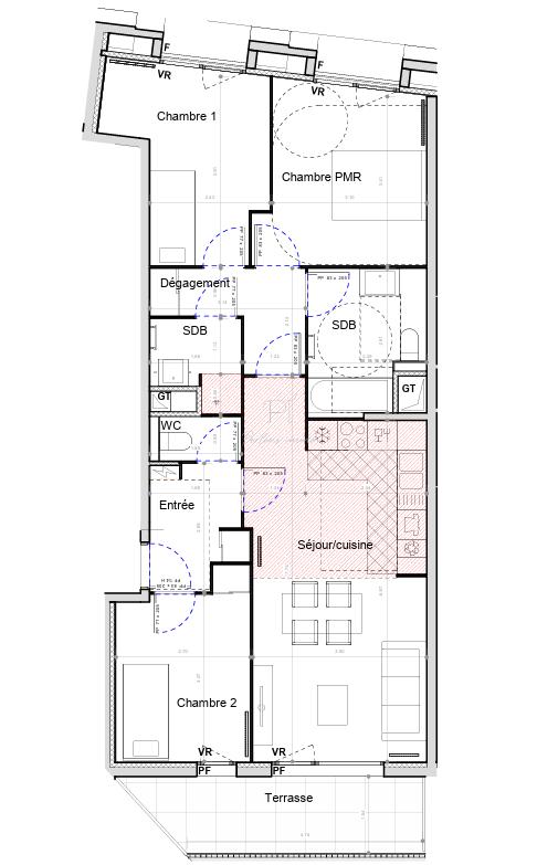 Appartement - 79 m² - 4 pièces