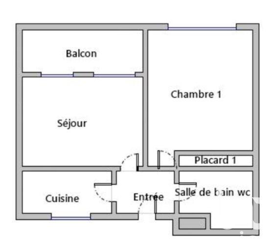 Appartement - 41 m² - 2 pièces