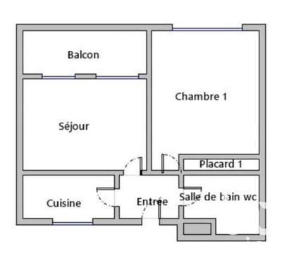 Appartement - 41 m² - 2 pièces