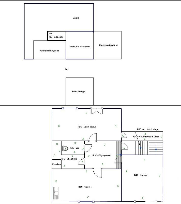 Maison de village - 106 m² - 5 pièces