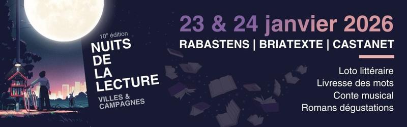 Nuit de la lecture 2026 - Communauté d'Agglomération Gaillac-Graulhet