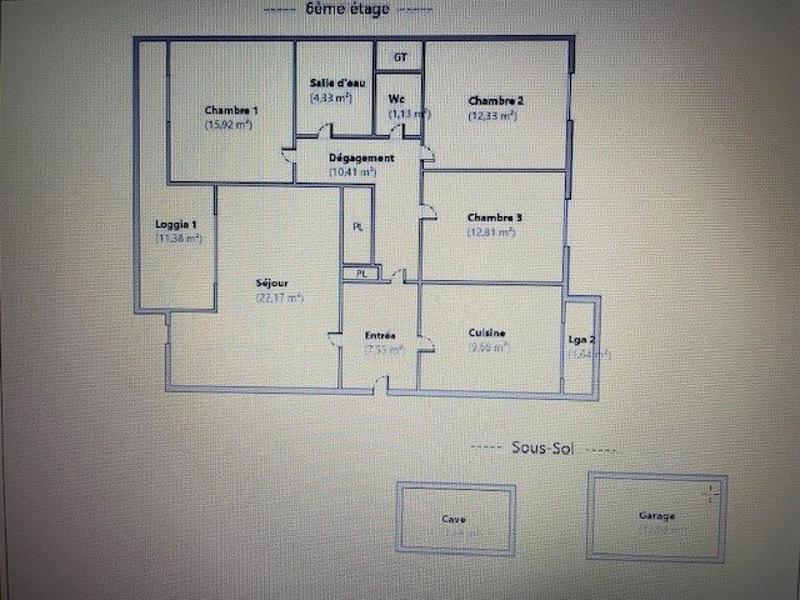 Appartement - 96 m² - 5 pièces