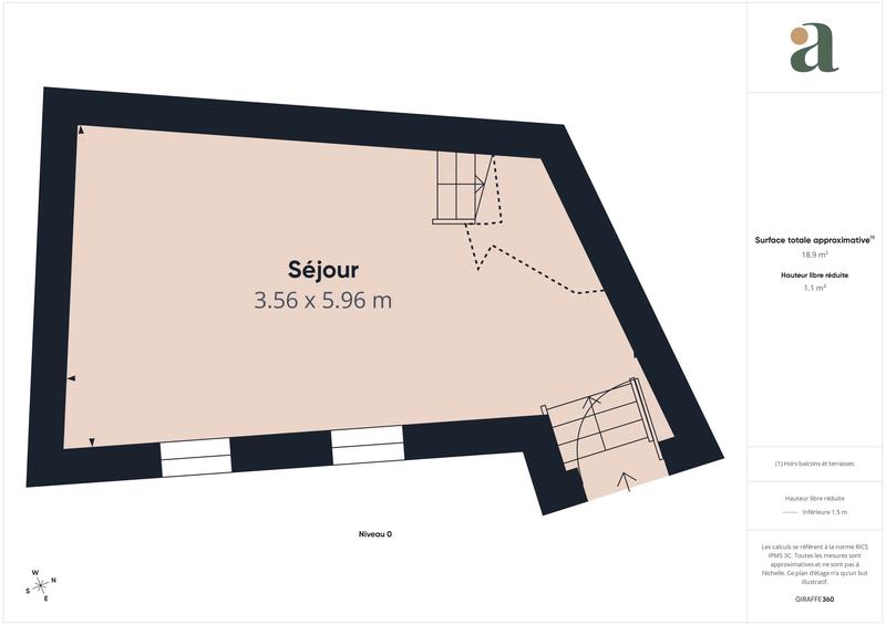 Maison de village - 65 m² - 3 pièces