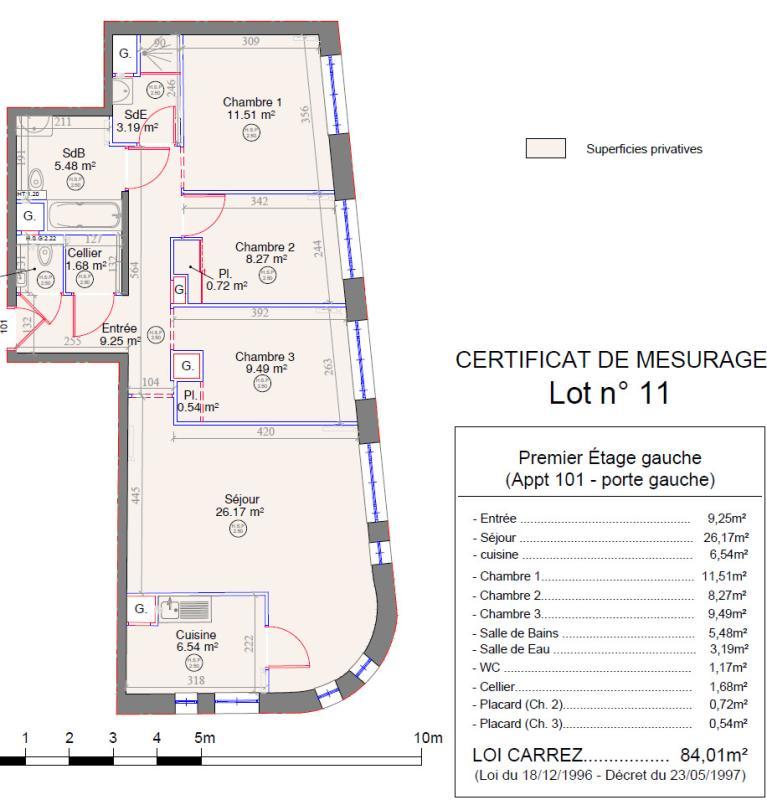 Appartement - 84 m² - 4 pièces