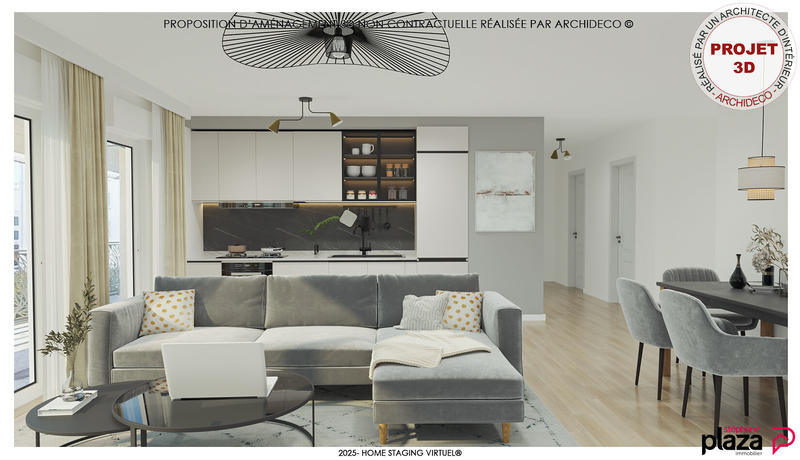 Appartement - 89 m² - 4 pièces