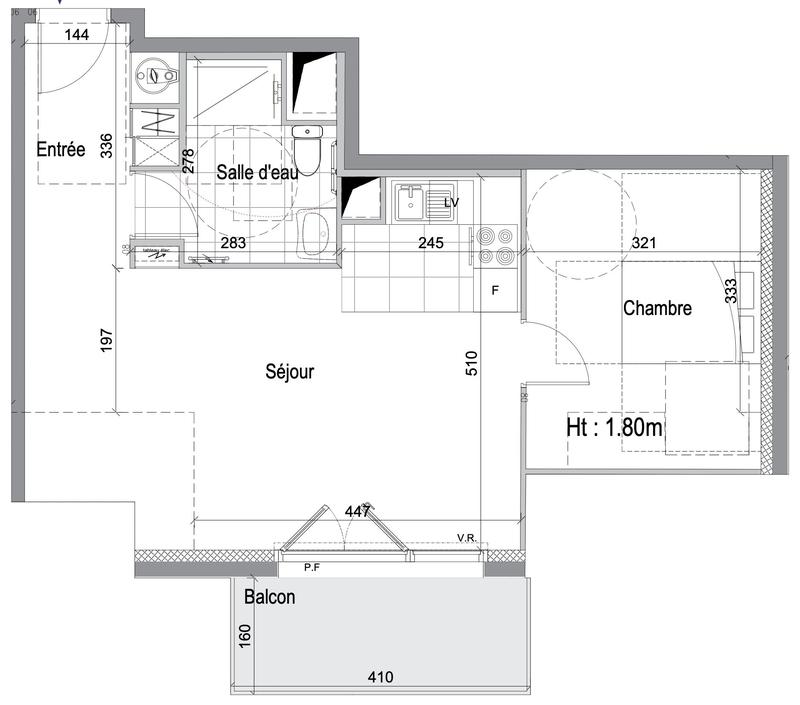 Appartement - 47 m² - 2 pièces