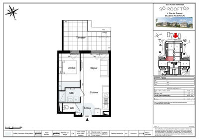 Appartement - 33 m² - 2 pièces