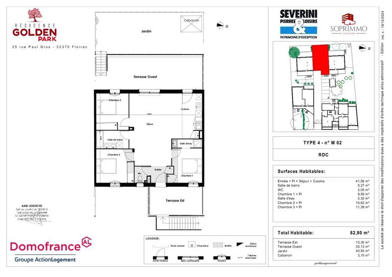 Appartement - 83 m² - 4 pièces