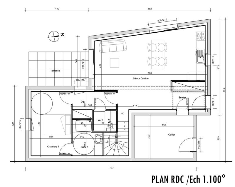 Maison contemporaine - 100 m² - 4 pièces