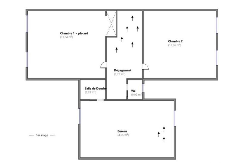 Maison de ville - 110 m² - 5 pièces