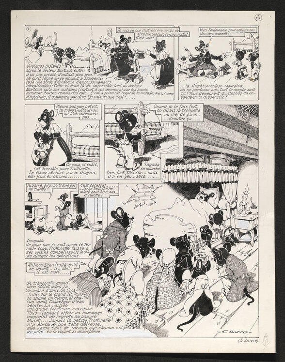 Midi au musée : Autour des planches originales d'Edmond Calvo à Niort