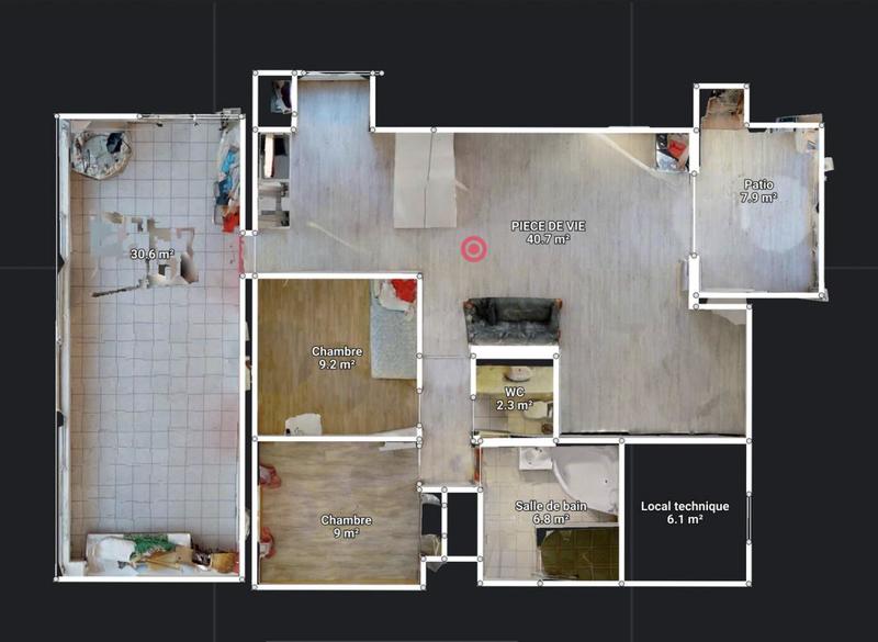 Maison - 100 m² - 3 pièces