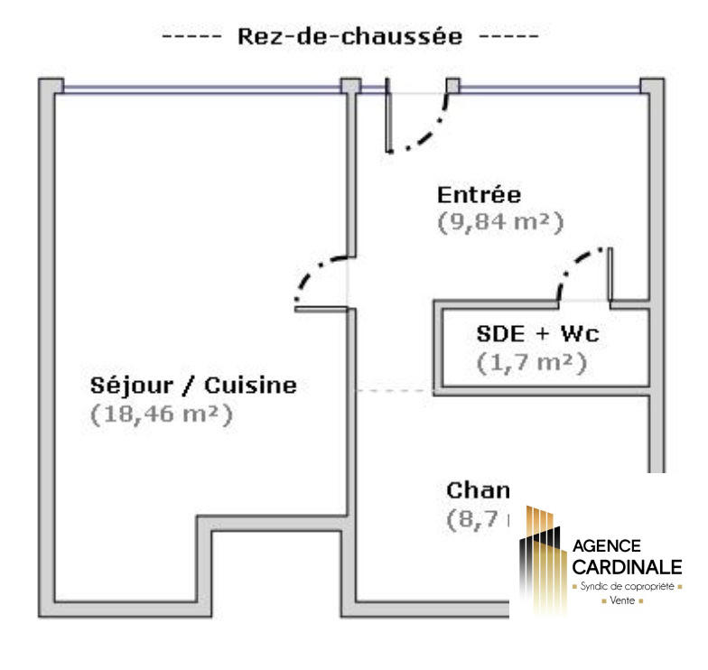 Local commercial - 39 m² - 2 pièces