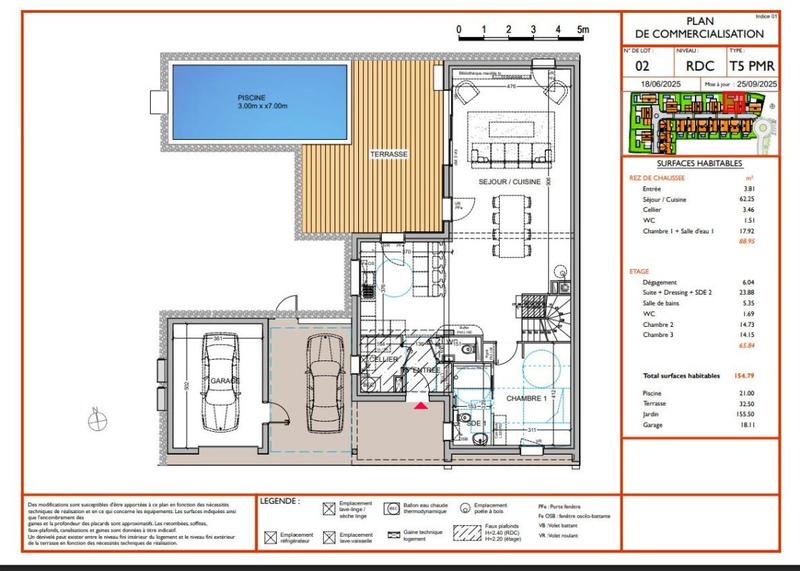 Maison - 154 m² - 5 pièces