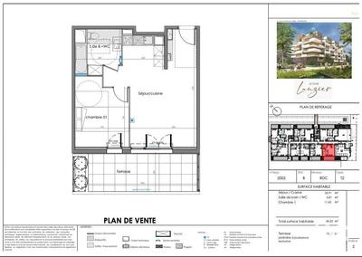 Appartement - 44 m² - 2 pièces