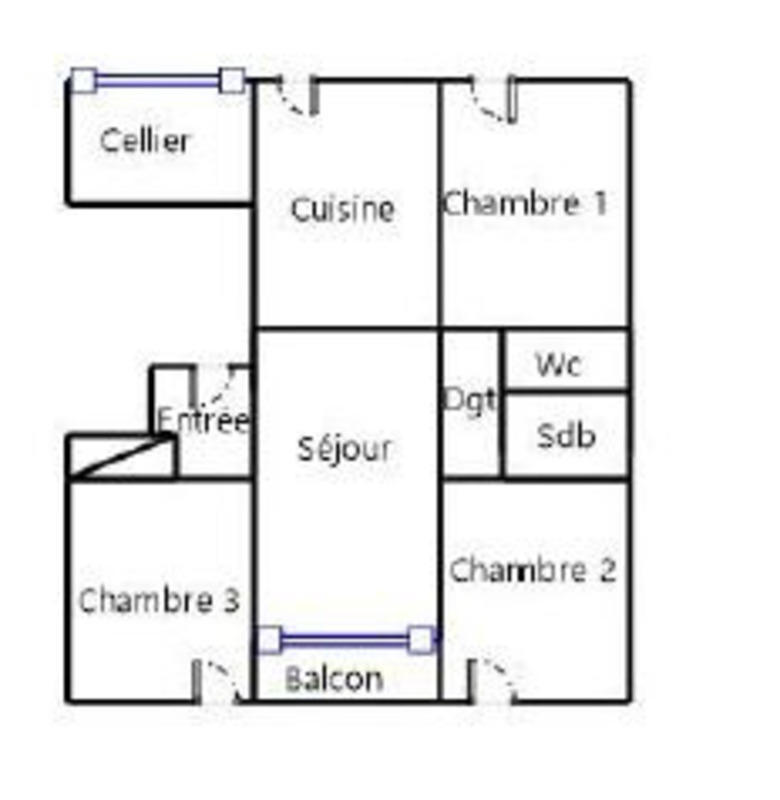 Appartement - 77 m² - 4 pièces