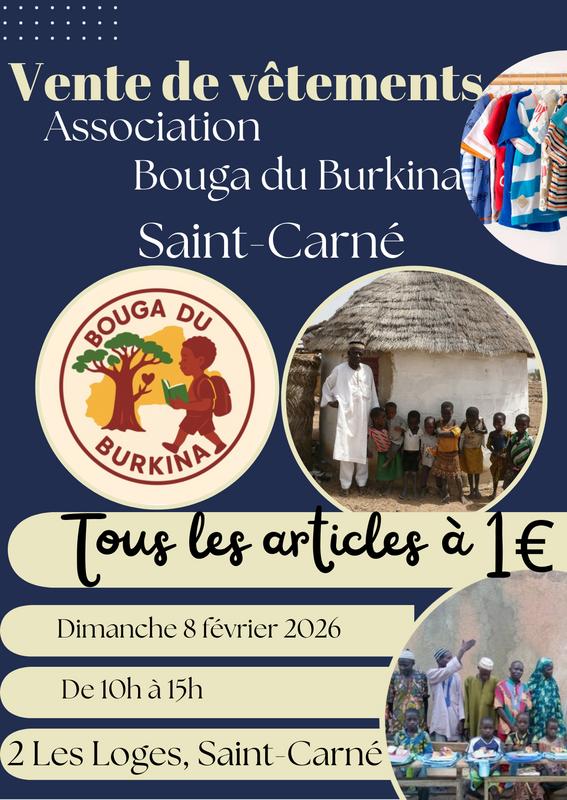 Vente de vêtements bouga du burkina