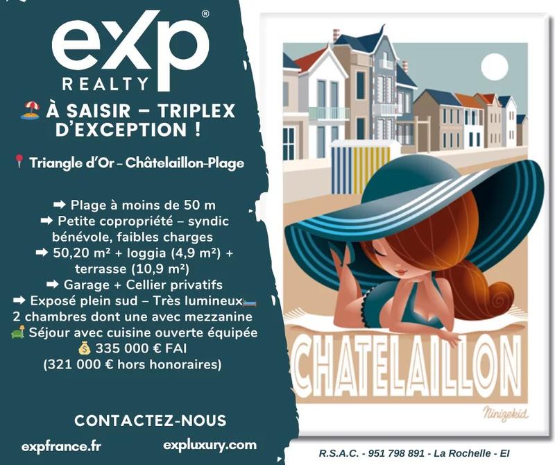 Duplex - 50 m² - 3 pièces