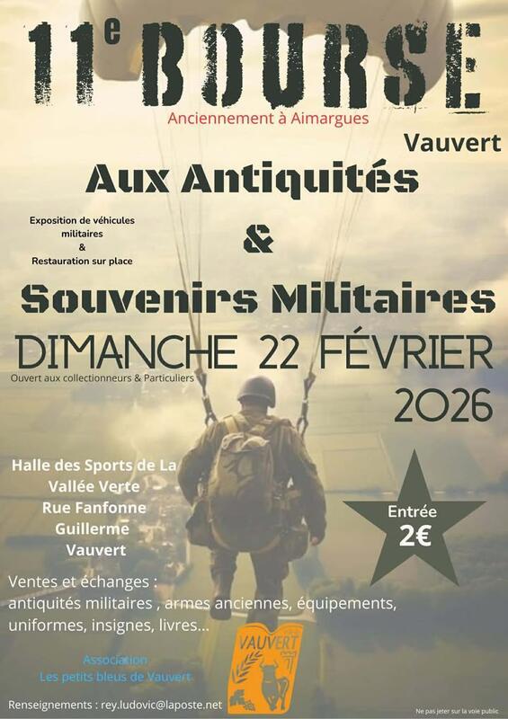 11ème bourse aux antiquités et souvenirs militaires