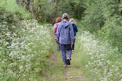 Randonnée à Savignac-Ledrier organisée par les Pieds dans l’herbe.