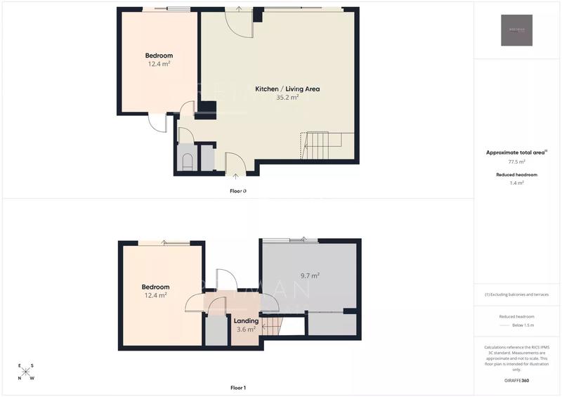 Appartement - 80 m² - 4 pièces