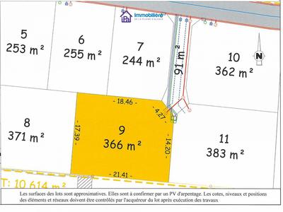 Terrain - 366 m²