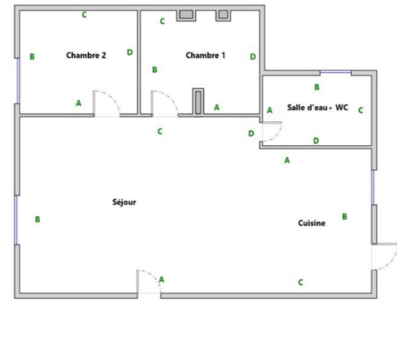 Appartement - 60 m² - 3 pièces