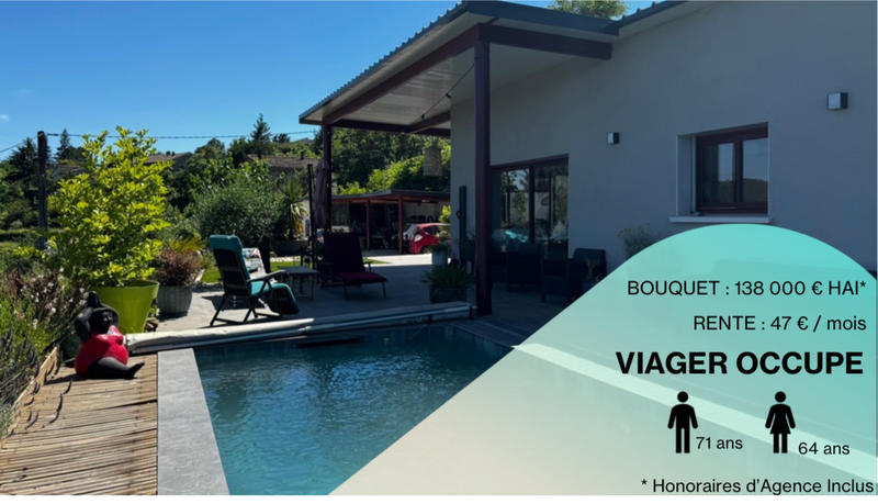 Viager - Maison - 102 m² - 4 pièces