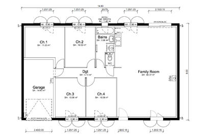 Maison - 100 m² - 5 pièces
