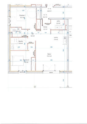Appartement - 67 m² - 3 pièces
