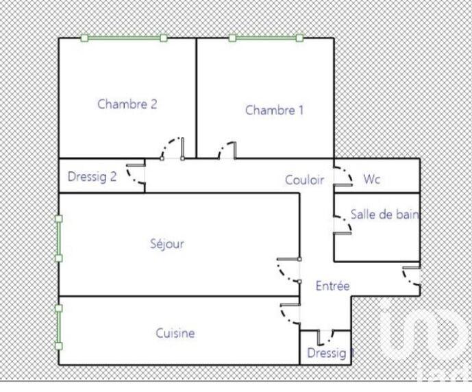 Appartement - 62 m² - 3 pièces
