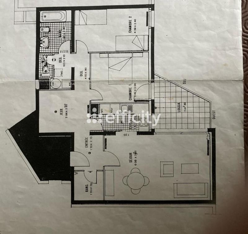 Appartement - 71 m² - 3 pièces