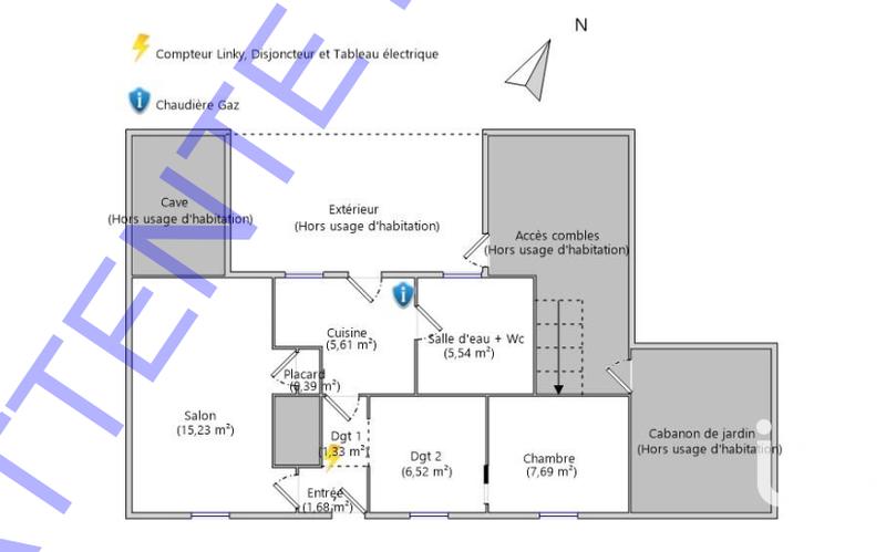 Maison de village - 69 m² - 5 pièces