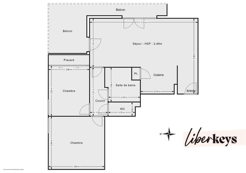 Appartement - 63 m² - 3 pièces