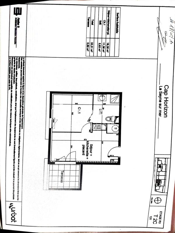 Appartement - 33 m² - 2 pièces