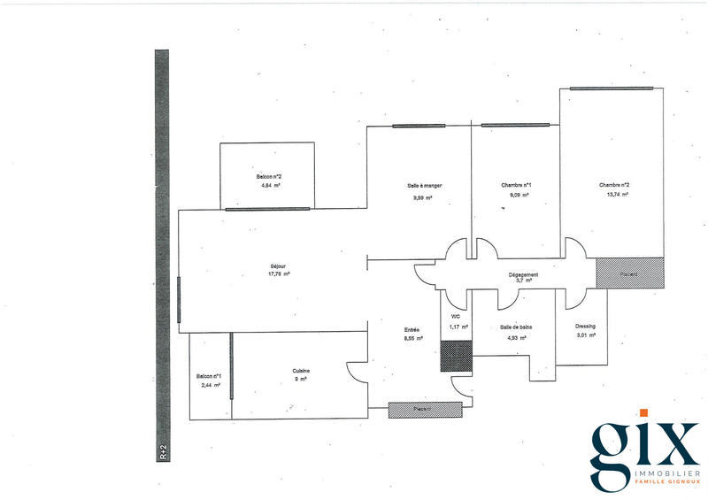 Appartement - 81 m² - 4 pièces