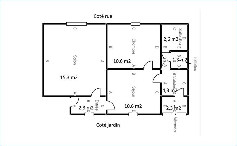 Maison - 48 m² - 3 pièces