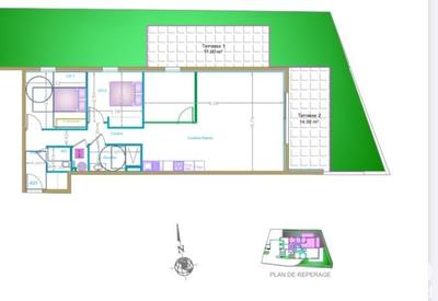 Appartement - 86 m² - 3 pièces