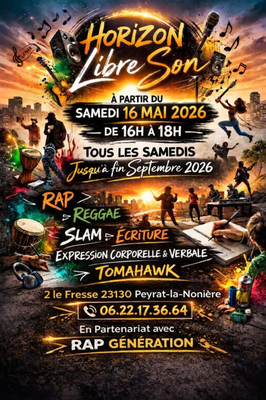 Atelier écriture avec Tomahawk : Rap / Raggae /Slam /Expression corporelle et verbale