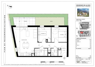 Appartement - 70 m² - 3 pièces