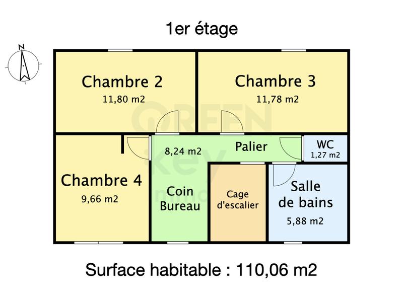 Maison - 110 m² - 5 pièces